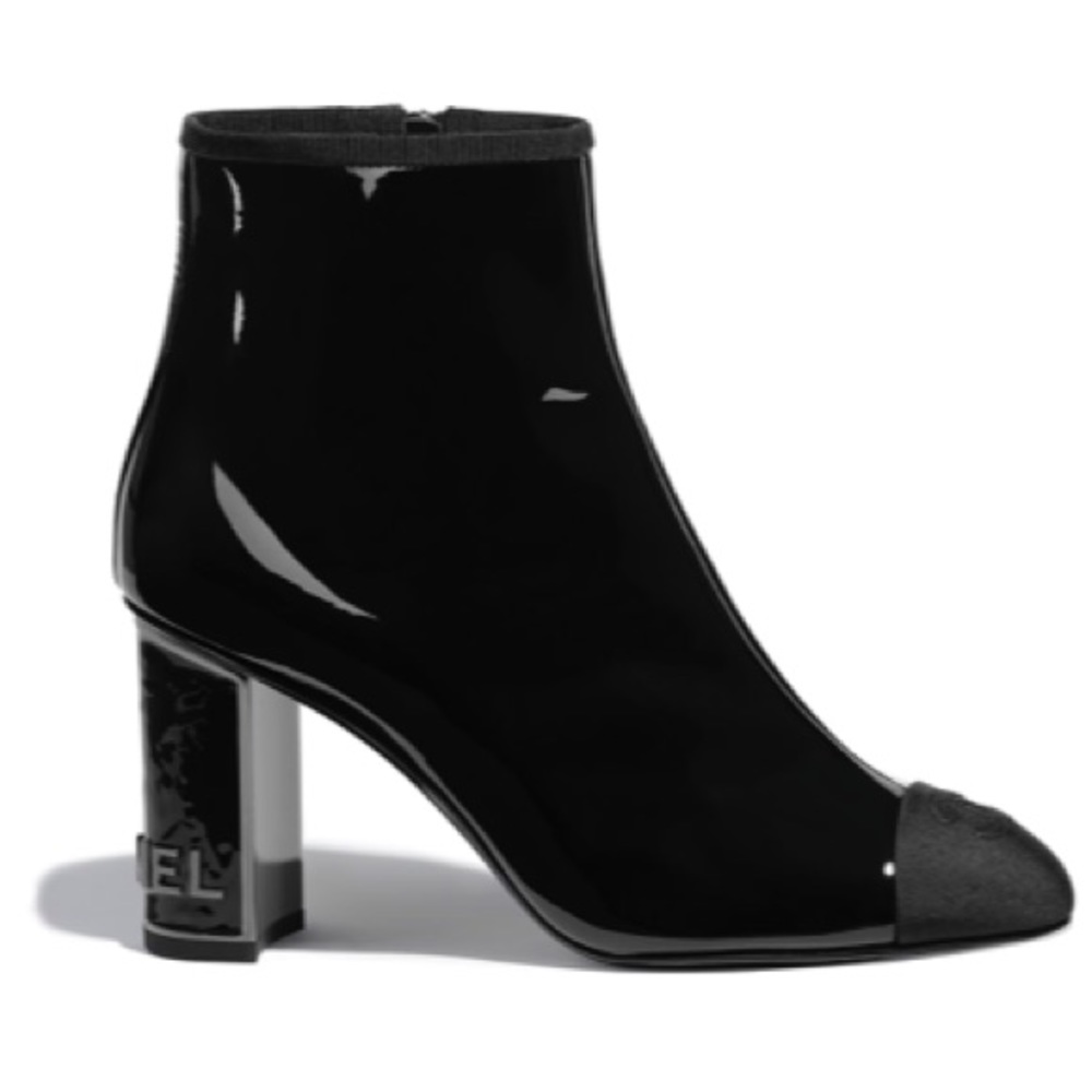 Patent leather Chanel Boots